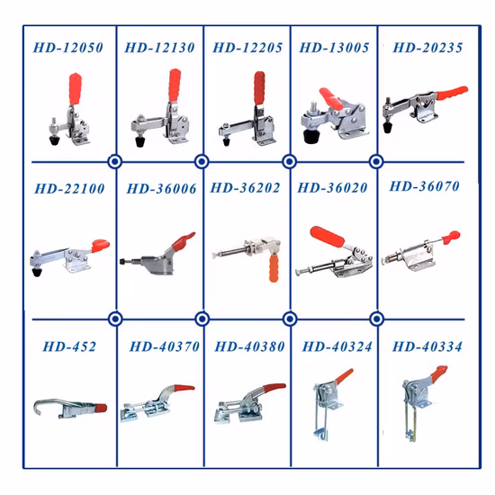 Huiding Hardware Manufacturer Quick Release Push Pull Latch Type Stainless Steel Heavy Duty Toggle Ficture Clamp for Woodworking Industrial Machine