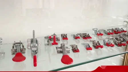 ホット販売トグルクランプロックハンドルとセルフロック装置ハンドツール強度ハードウェア固定ブロックと水平 U フッククランプ